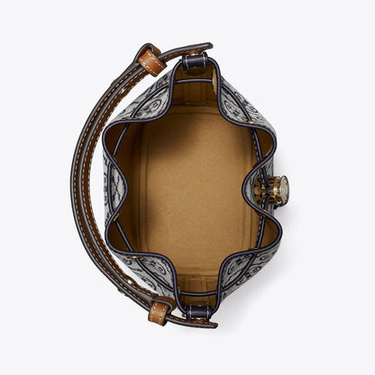 Tory Burch T Monogram Mini Bucket Bag Tory Navy
