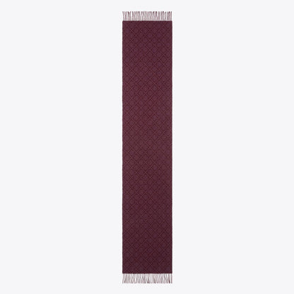 Tory Burch T Monogram Oblong Scarf Chocolate