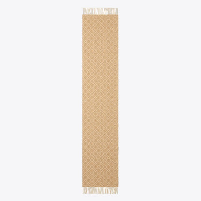 Tory Burch T Monogram Oblong Scarf Camel