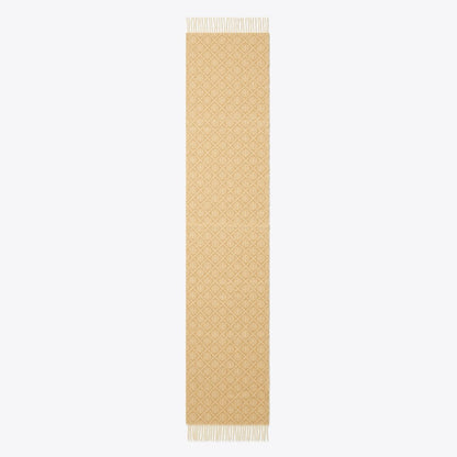 Tory Burch T Monogram Oblong Scarf Cream