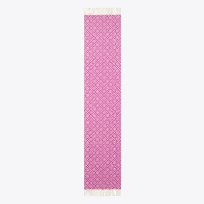 Tory Burch T Monogram Oblong Scarf Magenta
