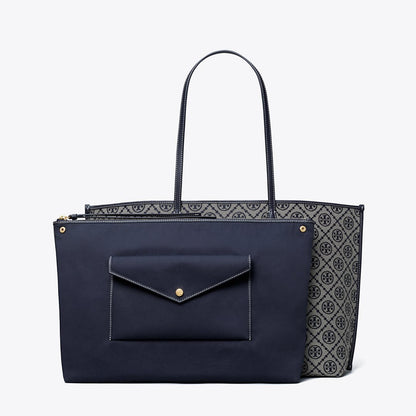 Tory Burch T Monogram Perry Tote Tory Navy