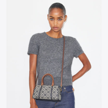 Tory Burch T Monogram Petite Barrel Bag Tory Navy