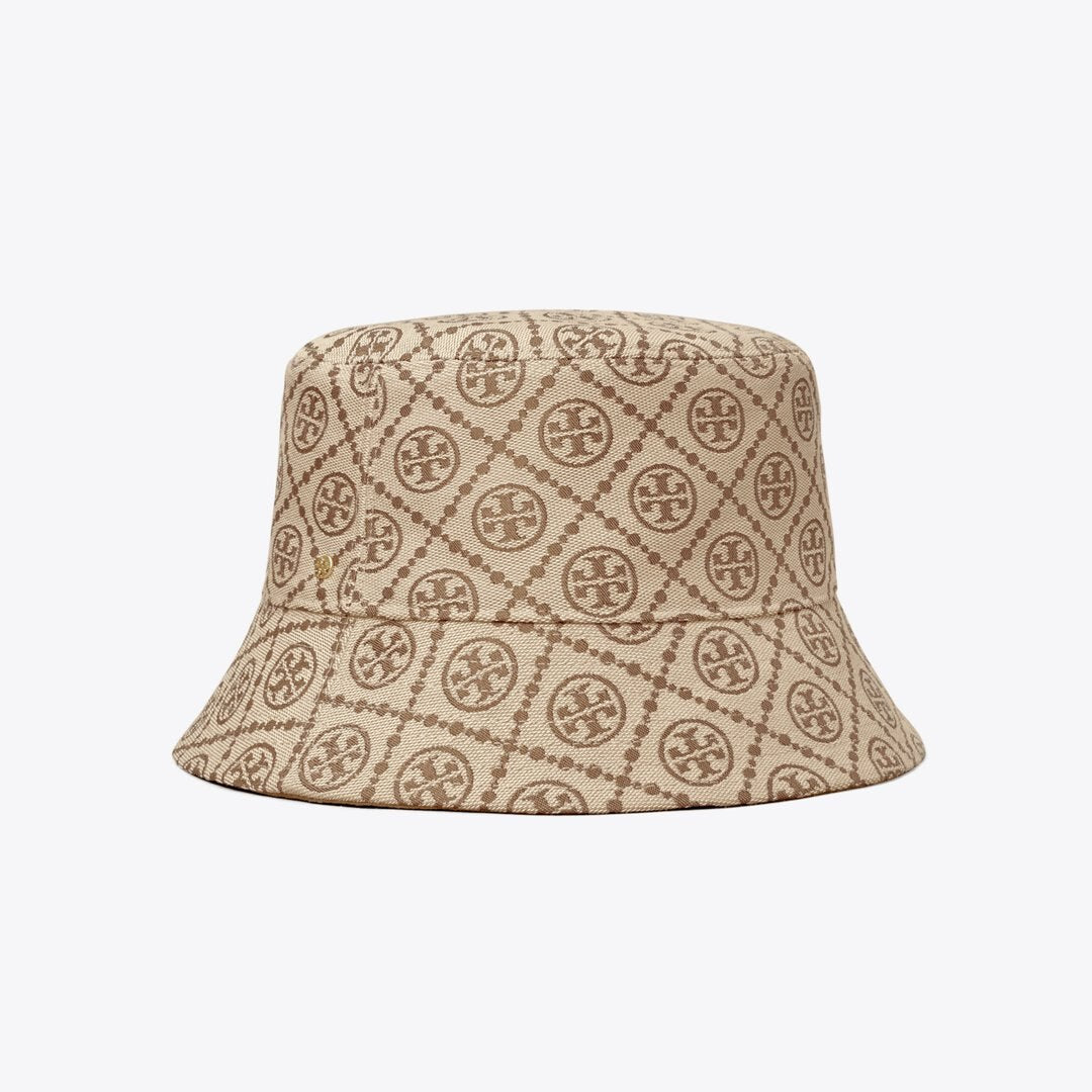 Tory Burch T Monogram Short-Brim Bucket Hat Hazel