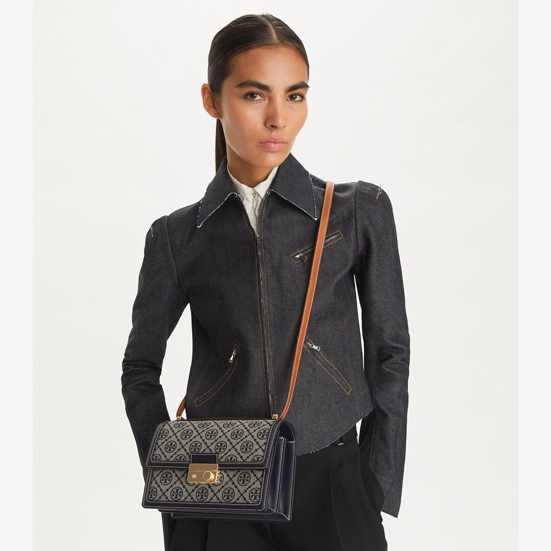 Tory Burch T Monogram Shoulder Bag Tory Navy