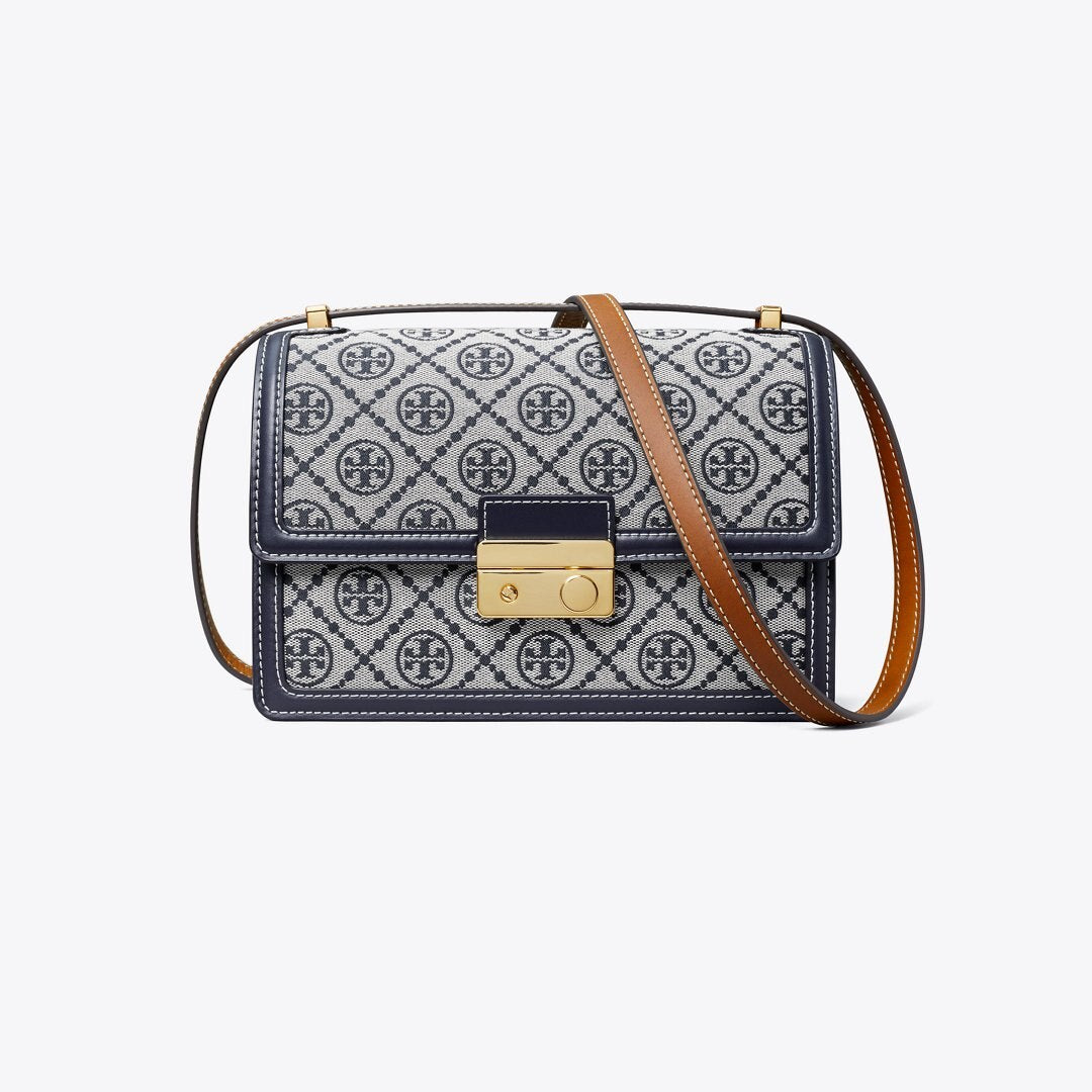 Tory Burch T Monogram Shoulder Bag Tory Navy