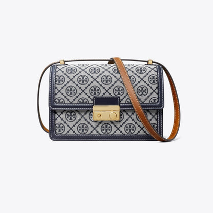 Tory Burch T Monogram Shoulder Bag Tory Navy