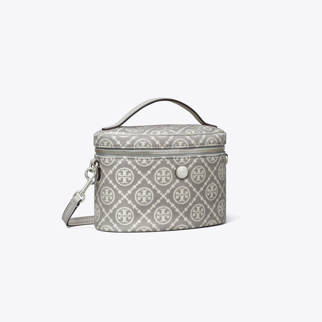 Tory Burch T Monogram Soft Vanity Case Gray