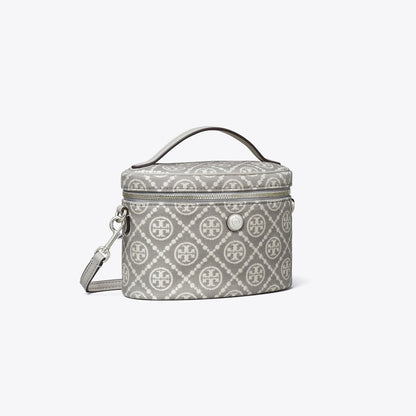 Tory Burch T Monogram Soft Vanity Case Gray