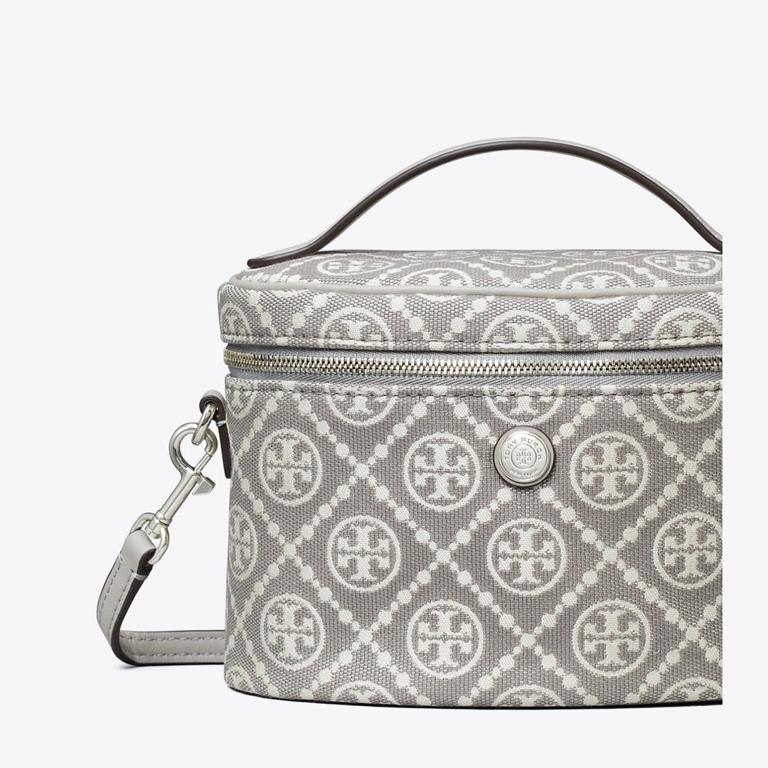 Tory Burch T Monogram Soft Vanity Case Gray