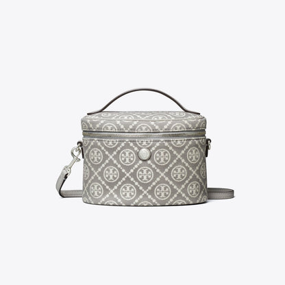 Tory Burch T Monogram Soft Vanity Case Gray