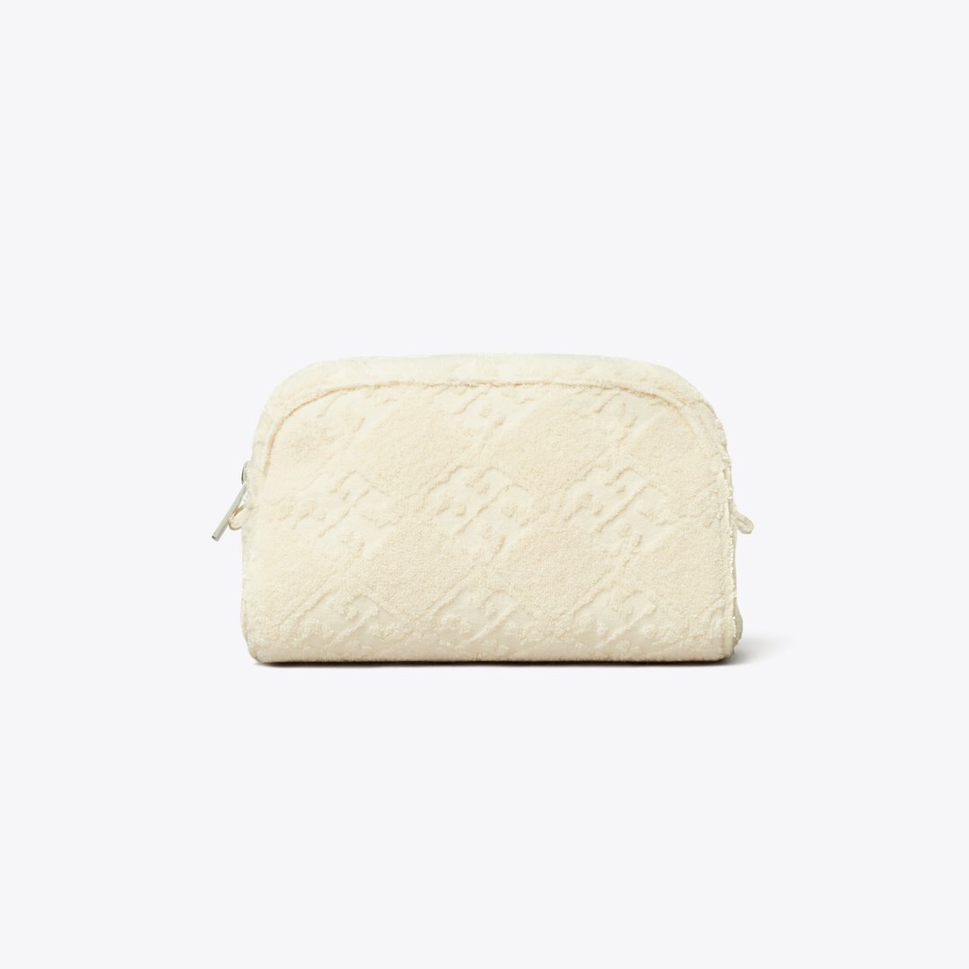 Tory Burch T Monogram Terry Pouch Pearl