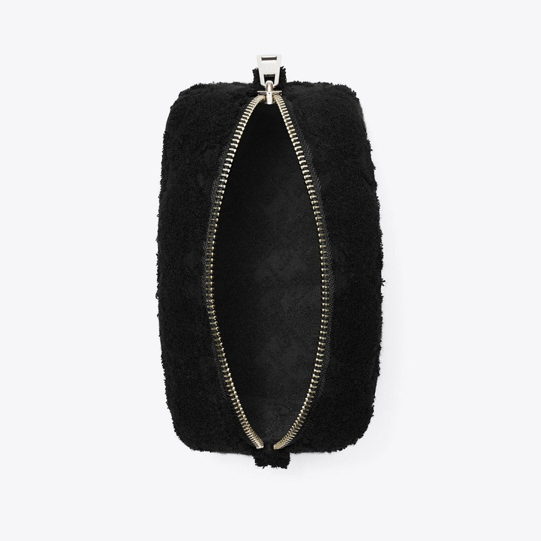 Tory Burch T Monogram Terry Pouch Black