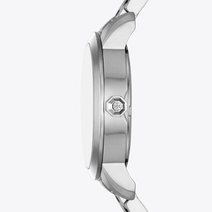 Tory Burch T Monogram Watch BLUE/SILVER