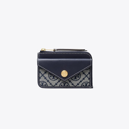 Tory Burch T Monogram Zip Card Case Tory Navy