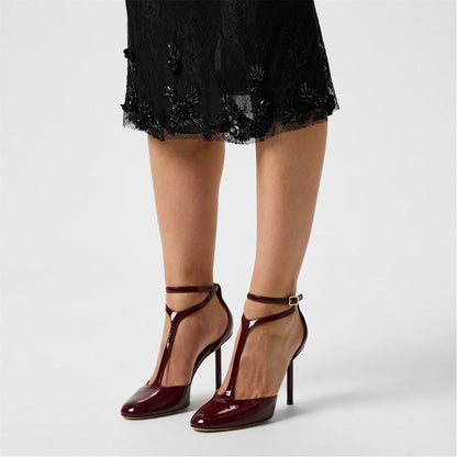  T-Strap Pumps Red