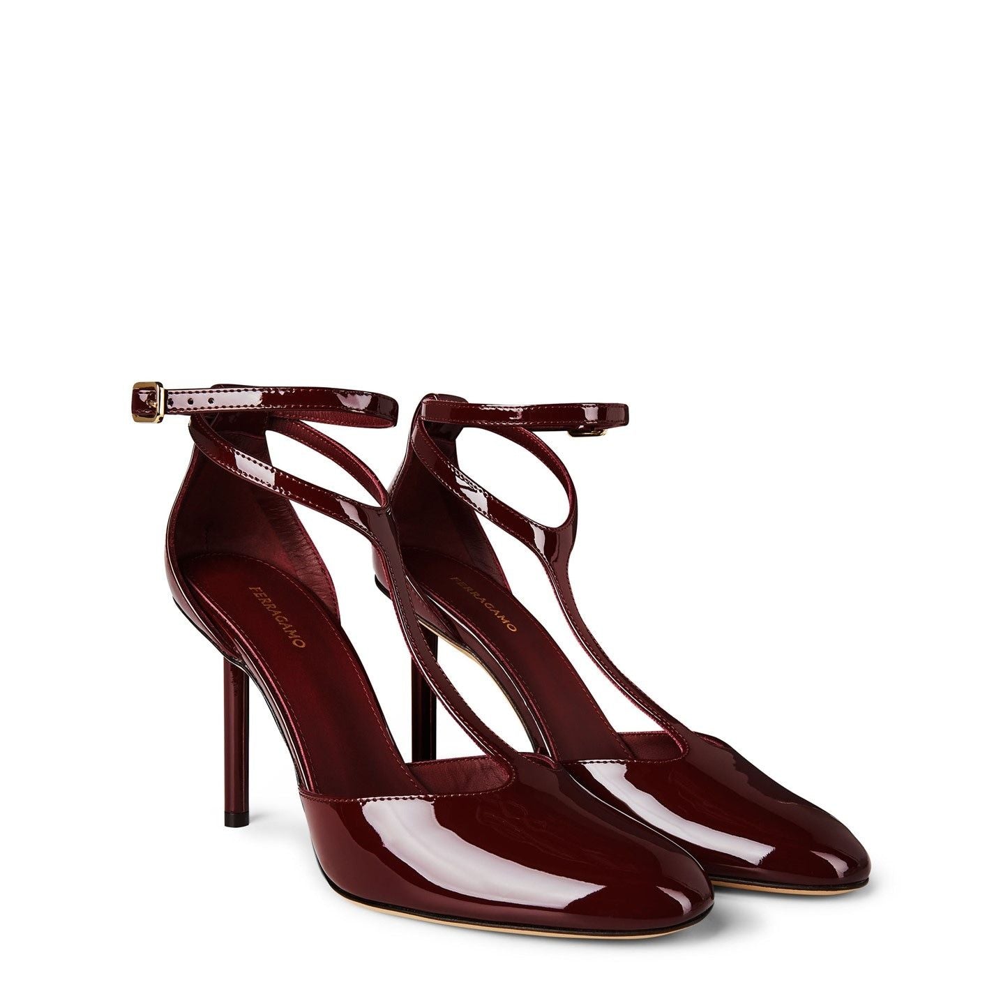  T-Strap Pumps Red