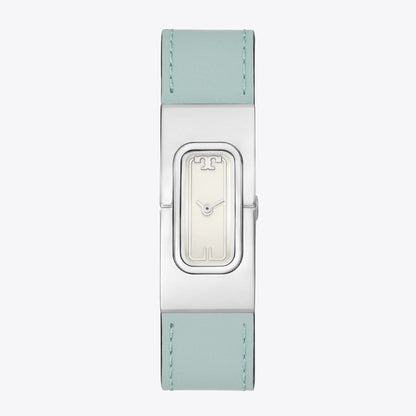 Tory Burch T Watch LIGHT BLUE/FAUX CROC GREY