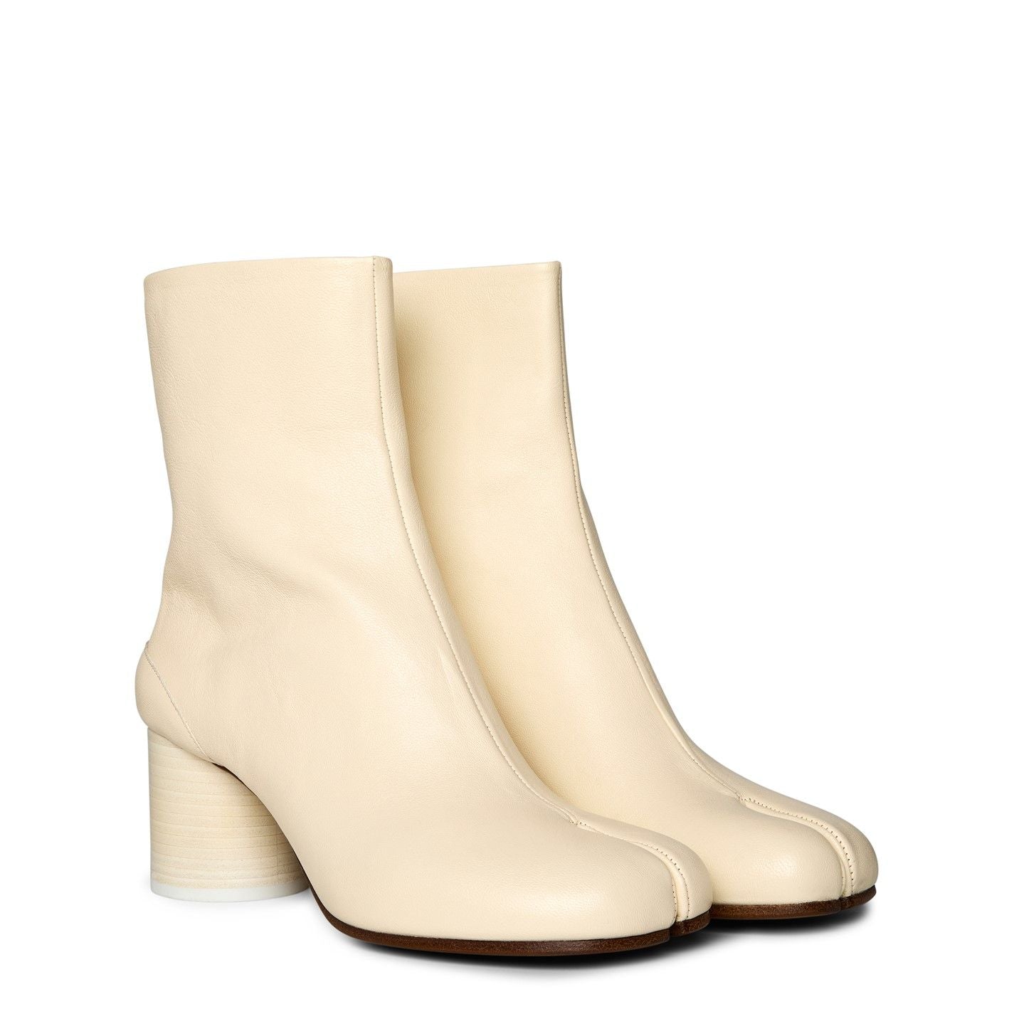  Tabi Ankle Boots 60mm White