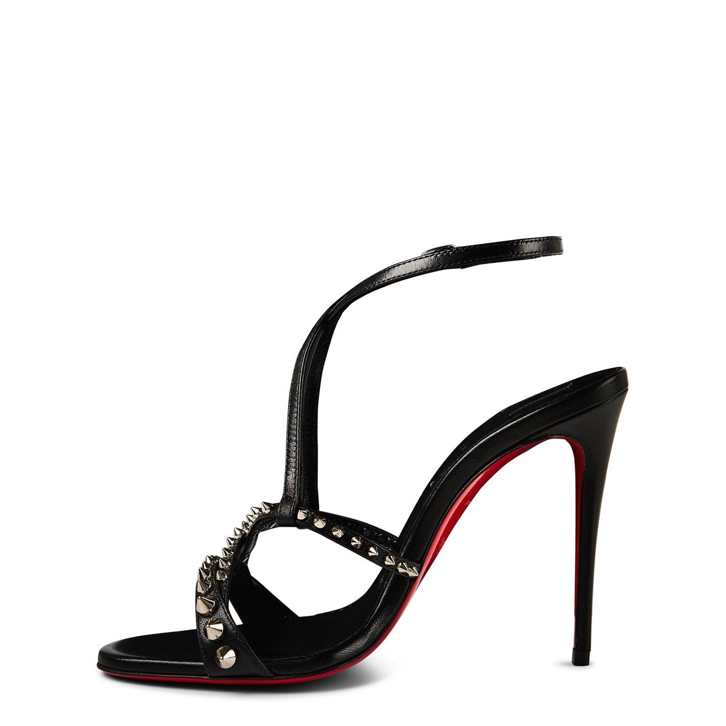  Tatooshka Spikes 100mm Strappy Sandals Black