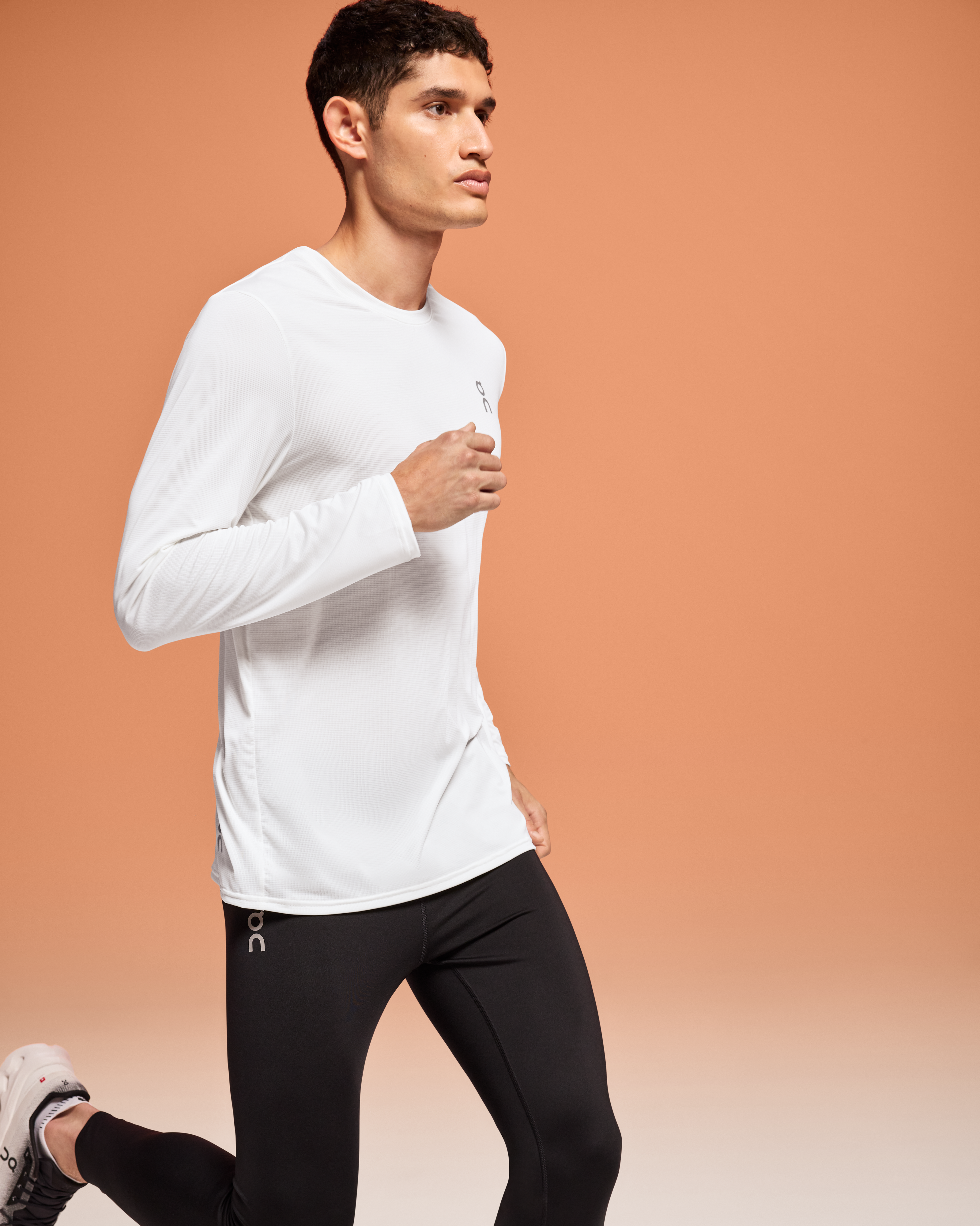 on core long-t Undyed-White