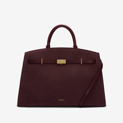DeMellier The Hudson burgundy suede & burgundy smooth