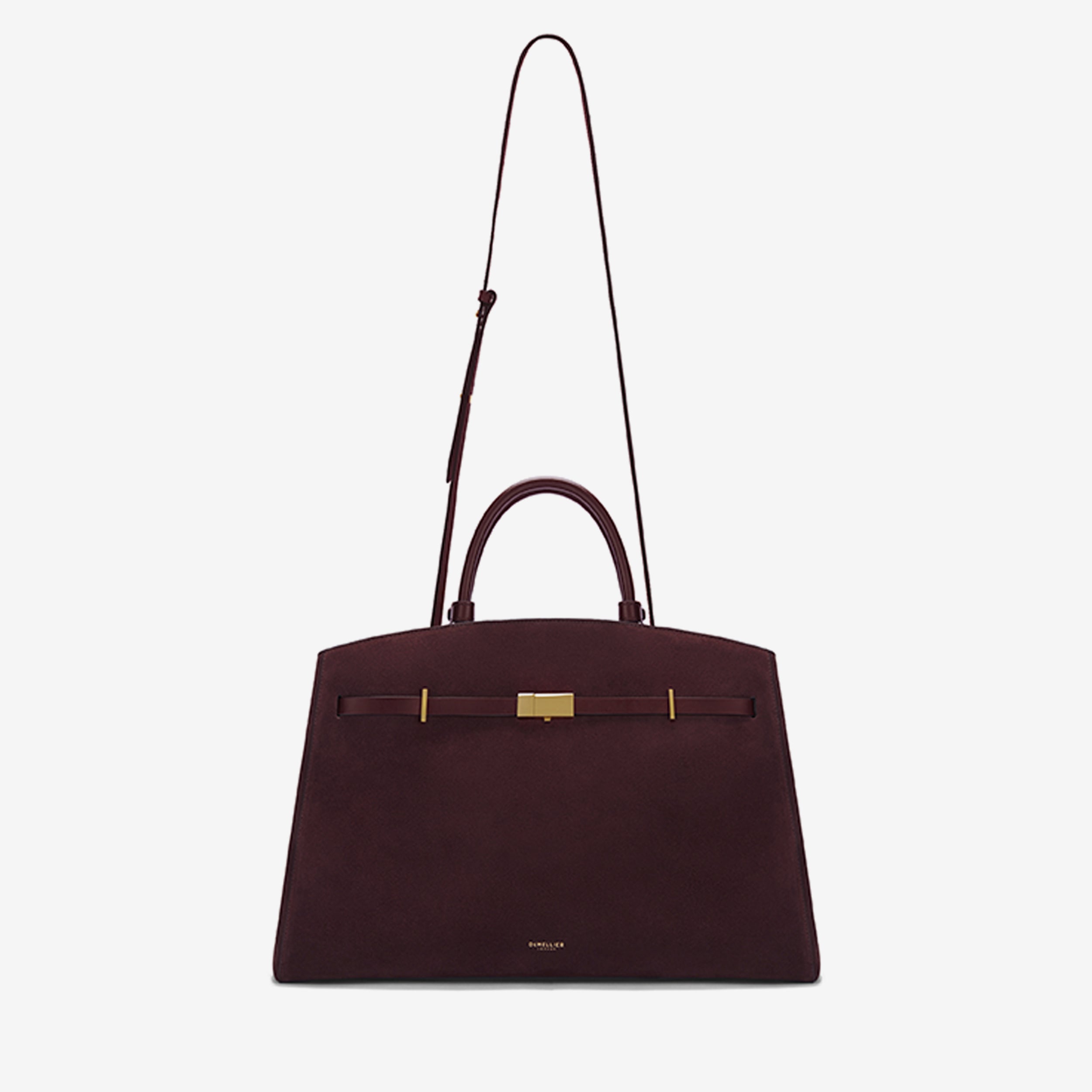DeMellier The Hudson burgundy suede & burgundy smooth