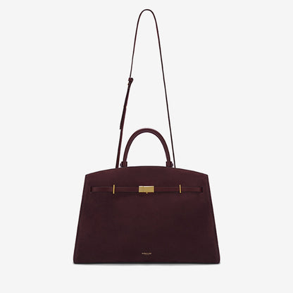 DeMellier The Hudson burgundy suede & burgundy smooth