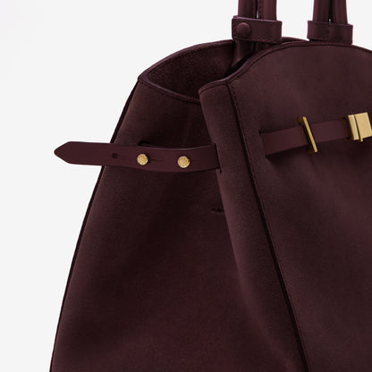 DeMellier The Hudson burgundy suede & burgundy smooth