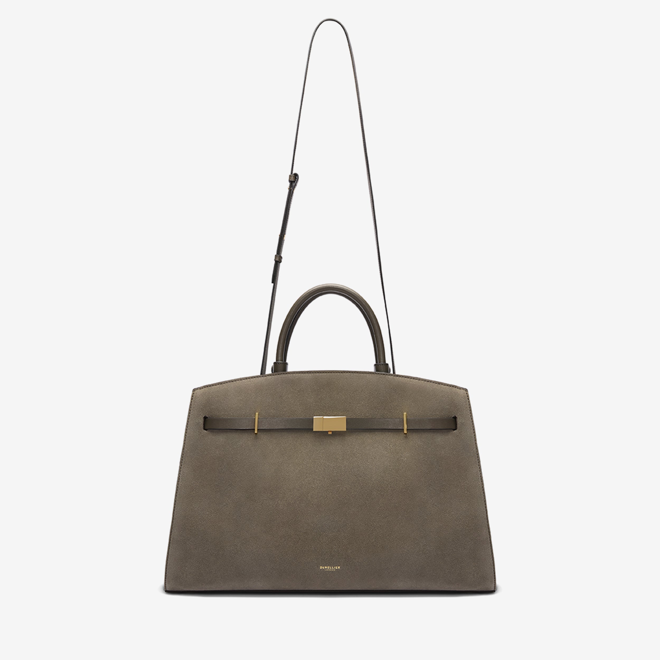 DeMellier The Hudson deep olive suede & deep olive smooth