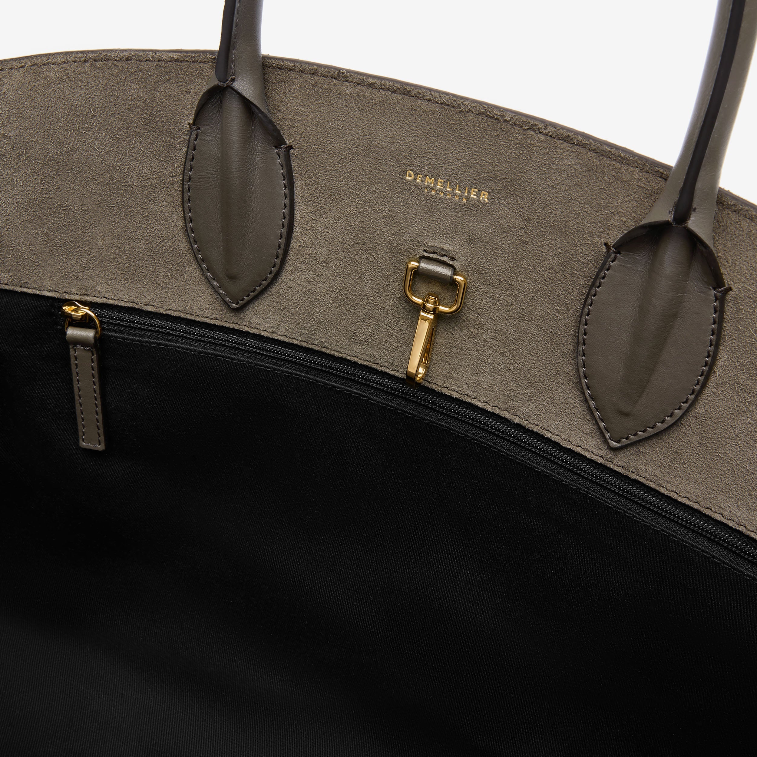 DeMellier The Hudson deep olive suede & deep olive smooth
