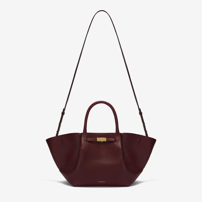 DeMellier The Midi New York burgundy small grain