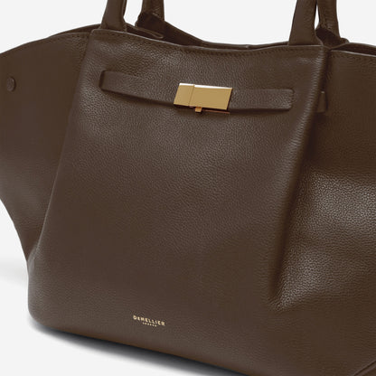 DeMellier The Midi New York mocha small grain