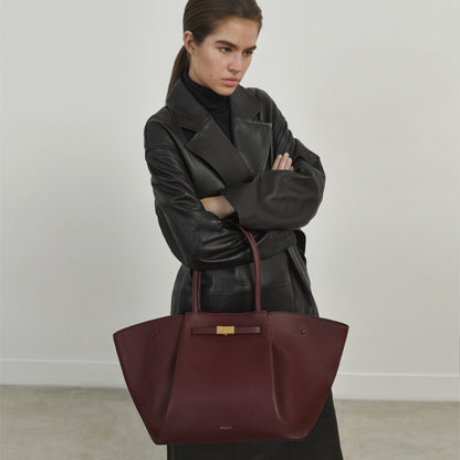 DeMellier The New York burgundy small grain