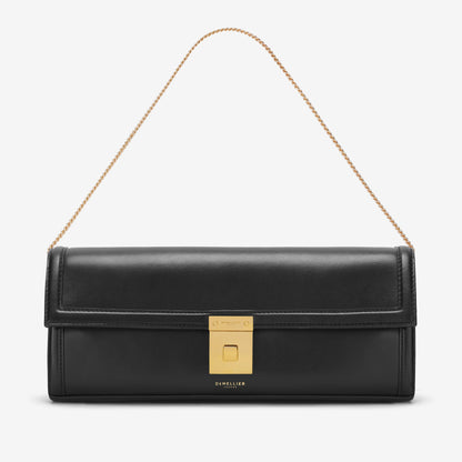 DeMellier The Paris Clutch black smooth