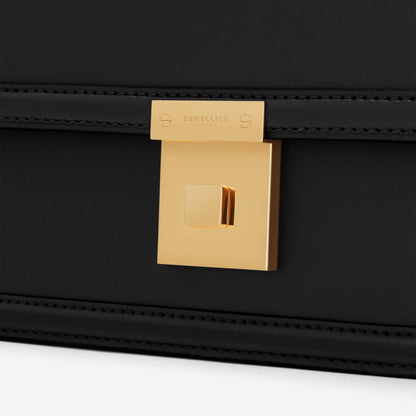 DeMellier The Paris Crossbody black smooth