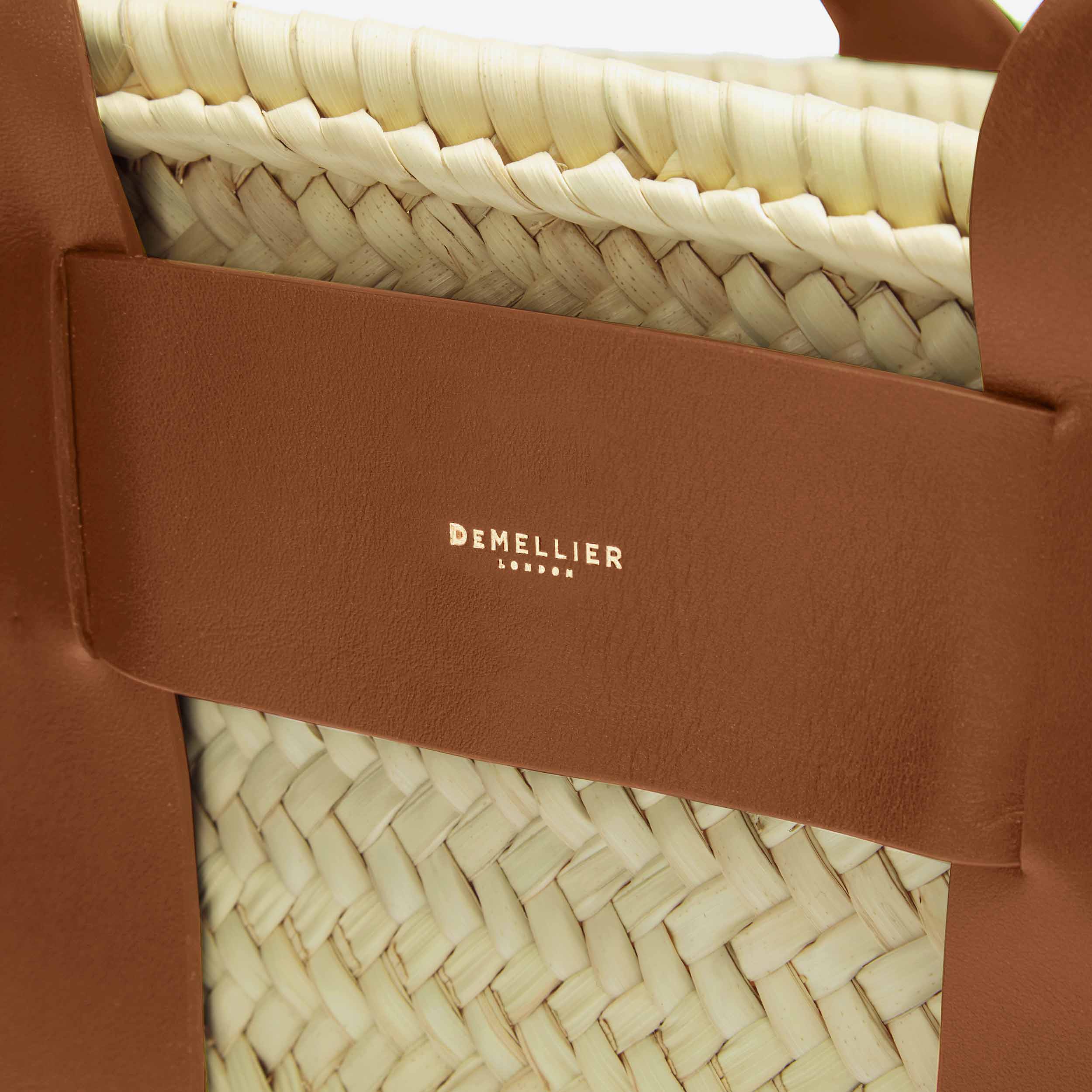 DeMellier The Santorini natural basket tan smooth