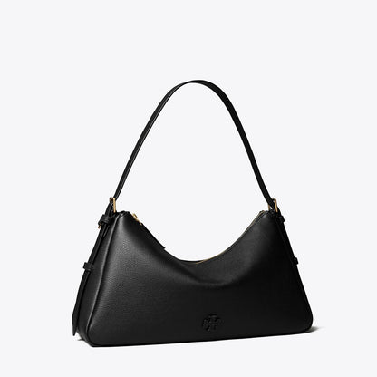 Tory Burch Thea Zip Top Shoulder Bag Black