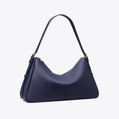 Tory Burch Thea Zip Top Shoulder Bag Tory Navy