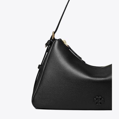 Tory Burch Thea Zip Top Shoulder Bag Black