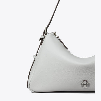 Tory Burch Thea Zip Top Shoulder Bag Misty Cloud