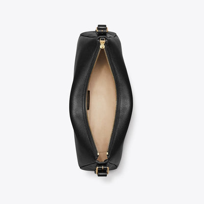 Tory Burch Thea Zip Top Shoulder Bag Black