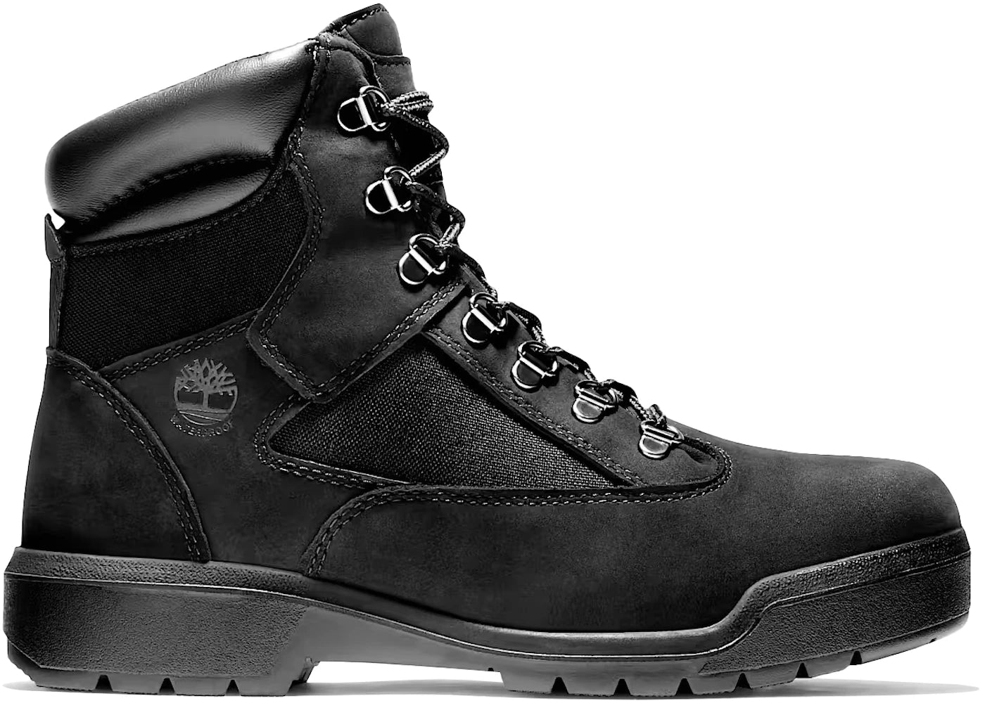 timberland field boot lace up waterproof black