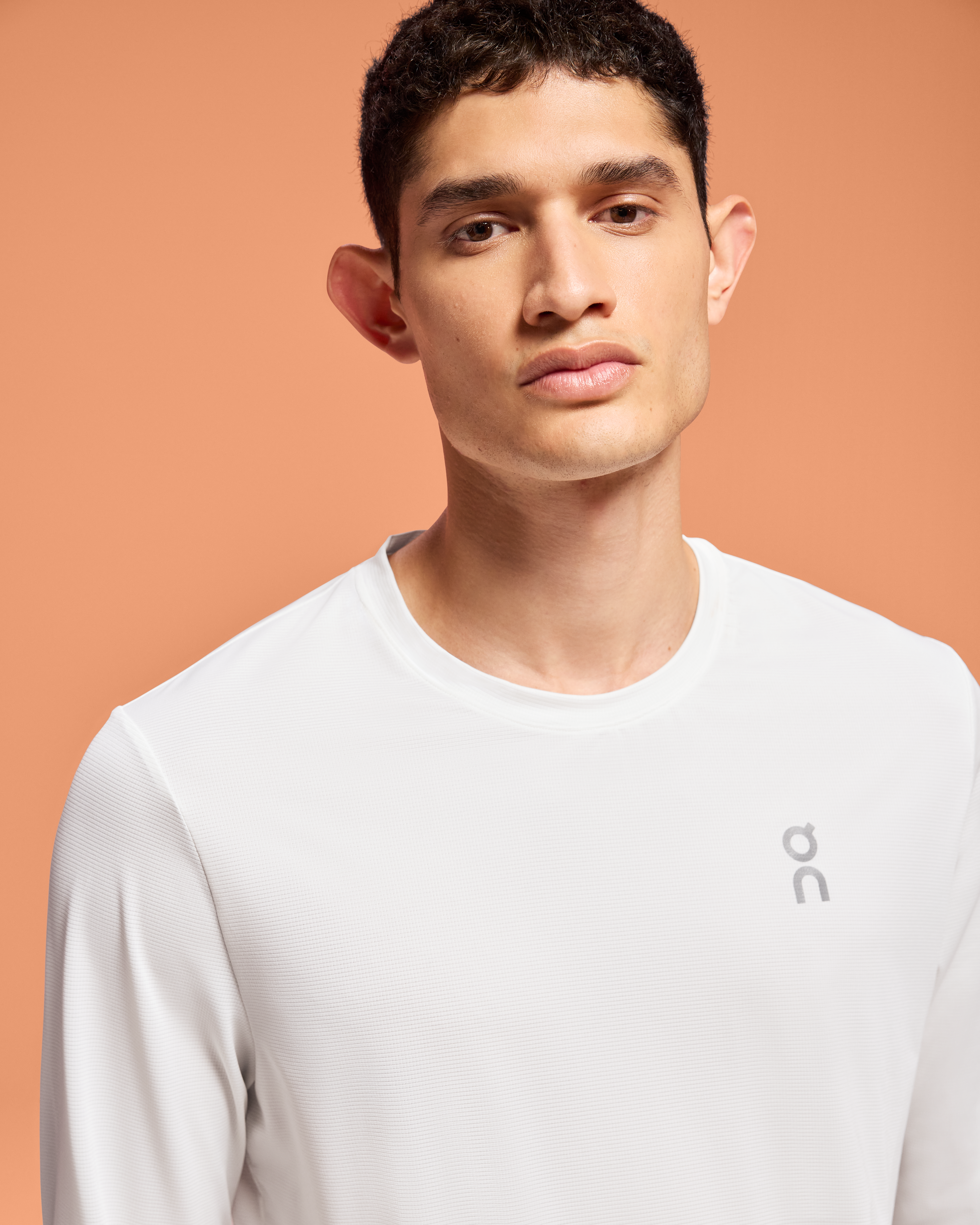on core long-t Undyed-White