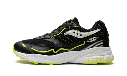 Saucony 3D Grid Hurricane Black Acid Yellow