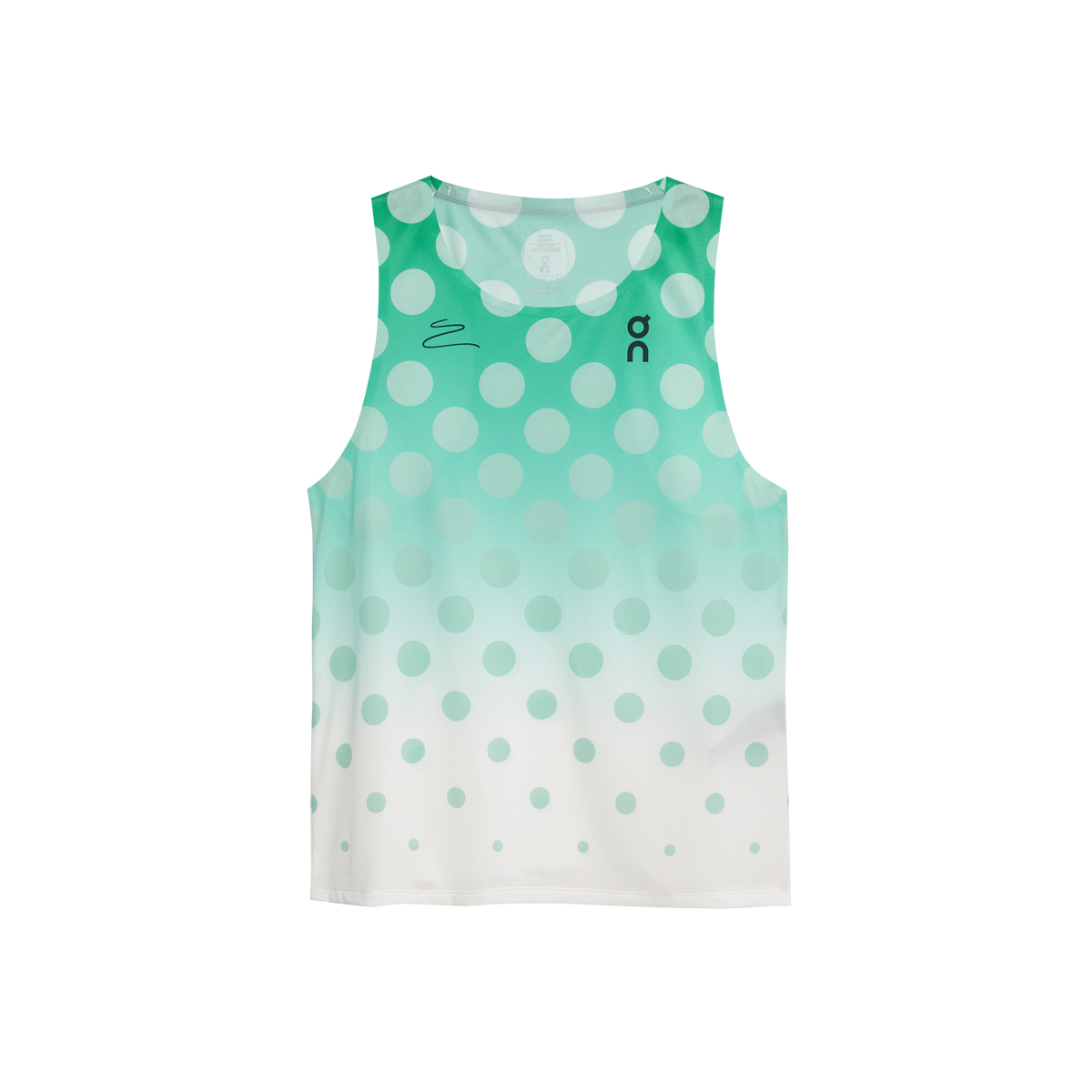 On Tank Top Light Distance Mint | White