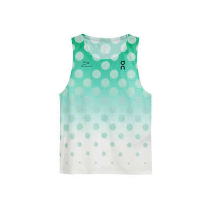 On Tank Top Light Distance Mint | White