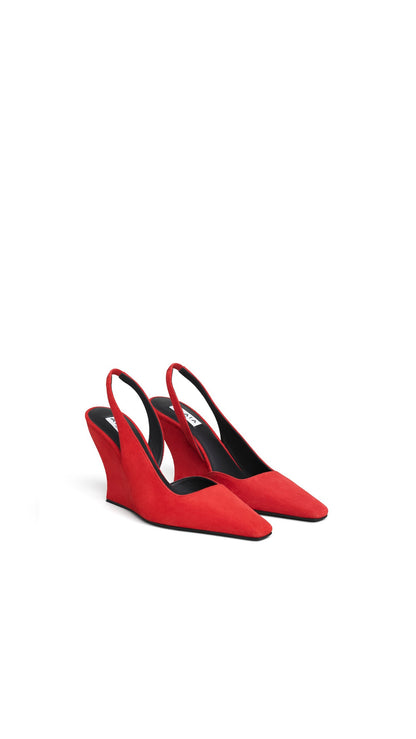 Alaïa Wave Slingbacks In Suede