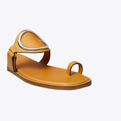 Tory Burch Toe Ring Sandal TOASTED SOUFFLÉ / SILVER
