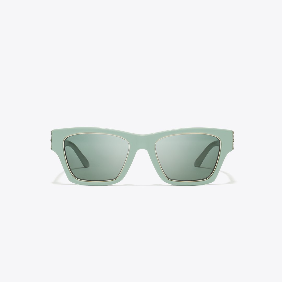 Tory Burch Trace Sunglasses PERFECT MINT/SOLID GREEN